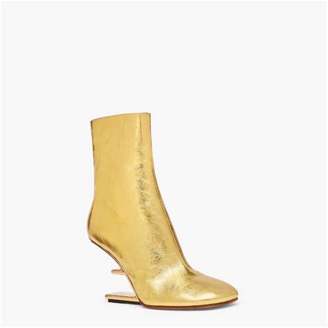 fendi boots with gold heel|Fendi boots for women.